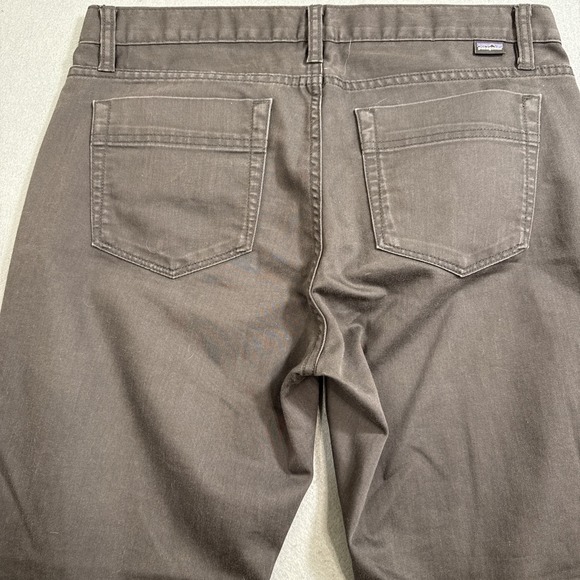 JEANS STRAIGHT TAPPERED Patagonia WOMENS 8  Black Organic Cotton Outdoors - Picture 6 of 7